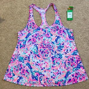 Lilly Pulitzer racer back tank NWT Sz L